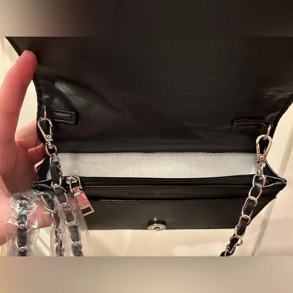 NWT Badgley Mischka Diamond Quilted Crossbody - Picture 9 of 10